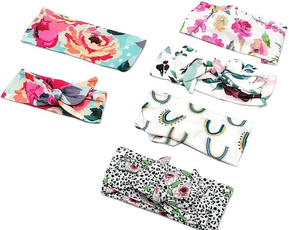 Szerokie opaski materiałowe do włosów 2 sztuki