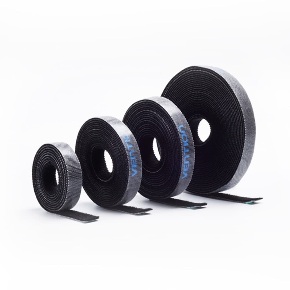 Opaska rzepowa do kabli Vention 5 m czarna