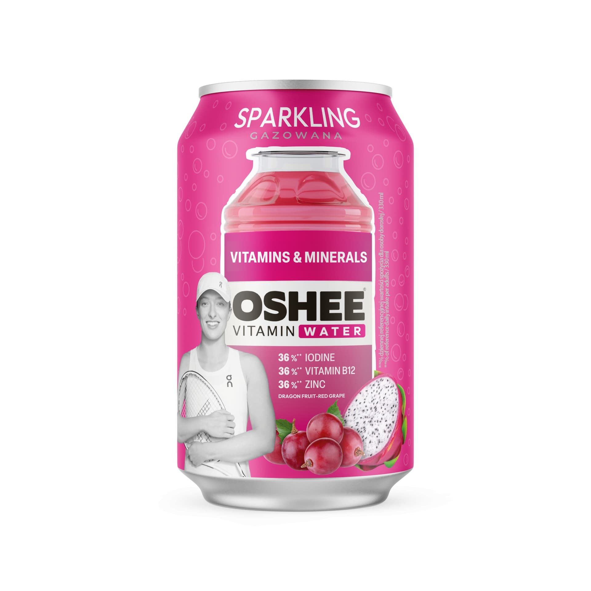 OSHEE Vitamin Water o smaku cytryny i mięty 330 ml