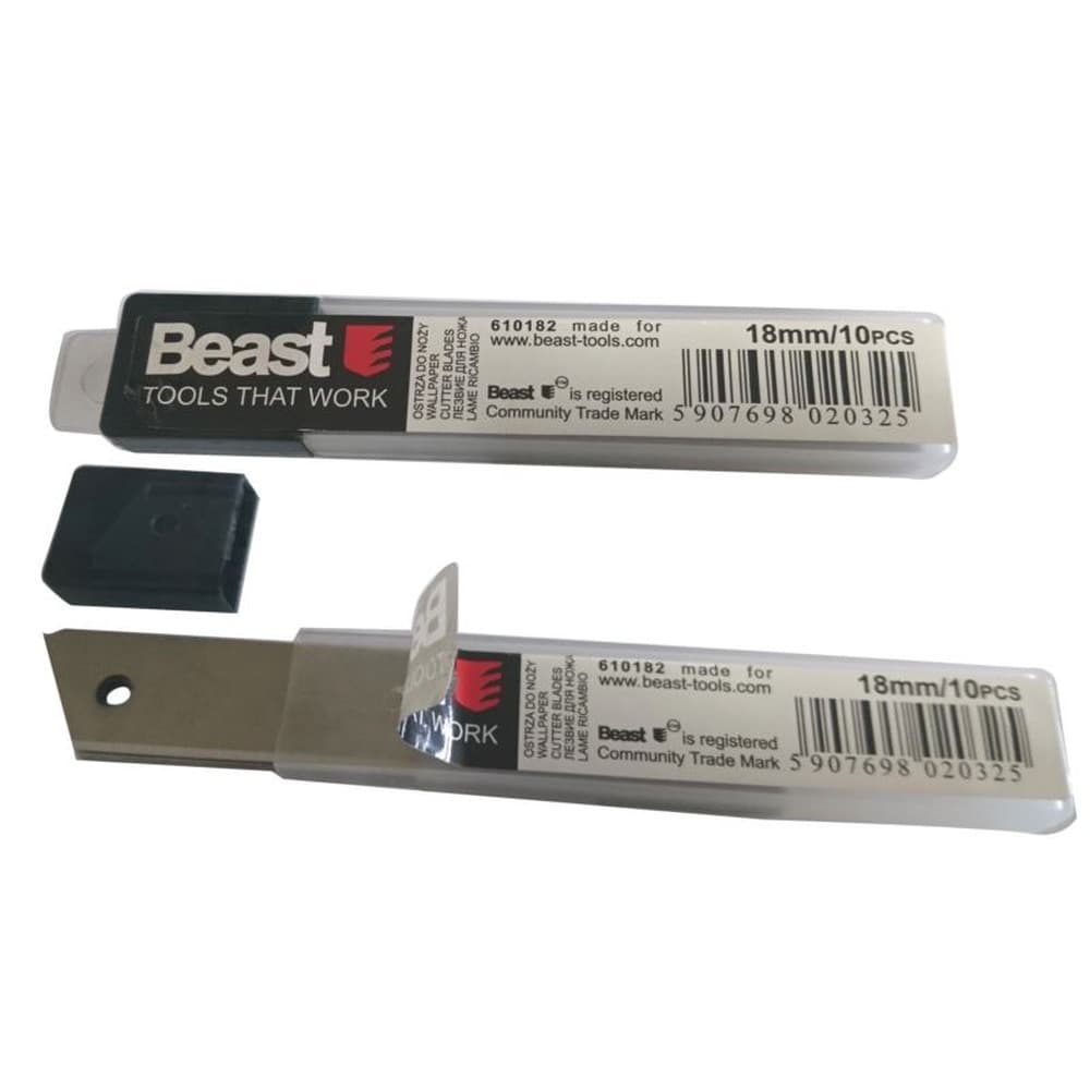 Ostrza wymienne łamane do noża 18 mm 10 sztuk