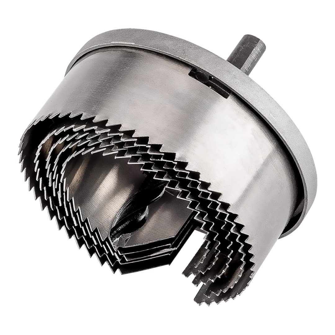 Otwornice do drewna 60 - 95 mm, wysokość 40 mm, zestaw 5 sztuk