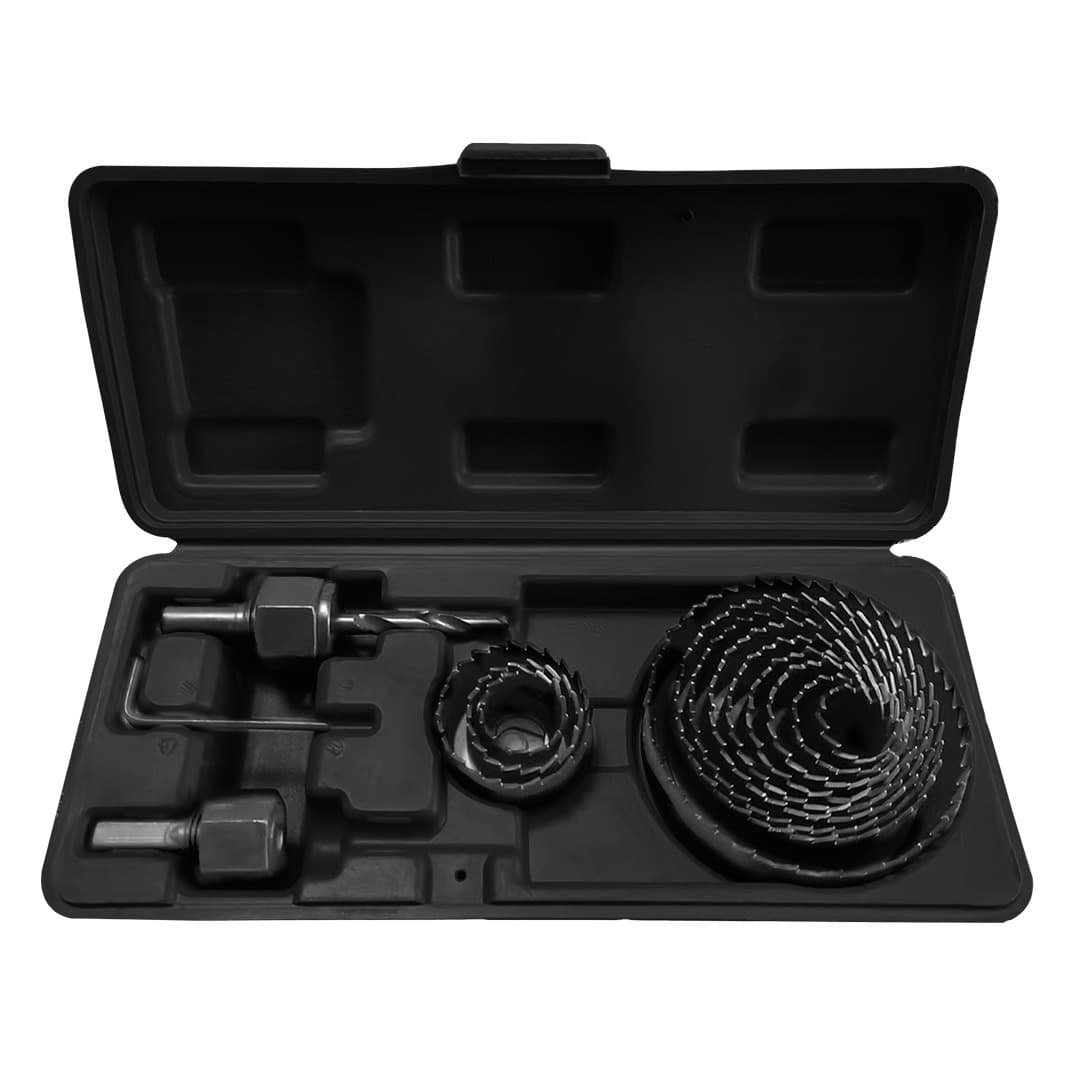 Otwornice z adapterami 19-76 mm zestaw 15 sztuk