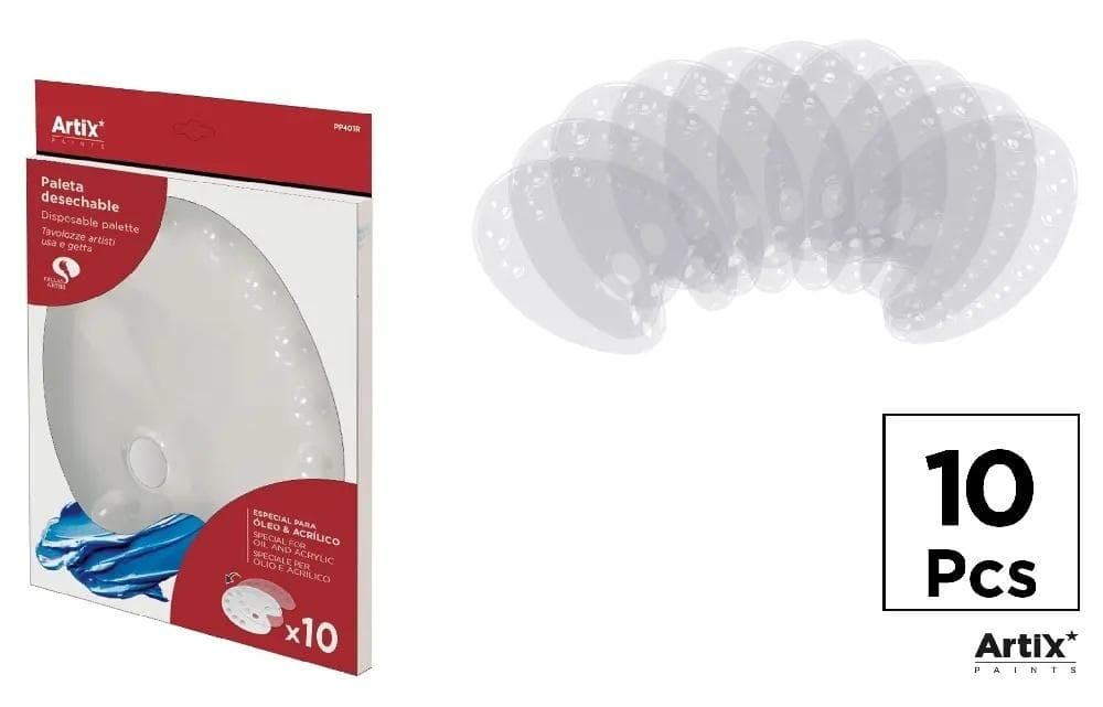 Paleta malarska jednorazowa - 10 sztuk