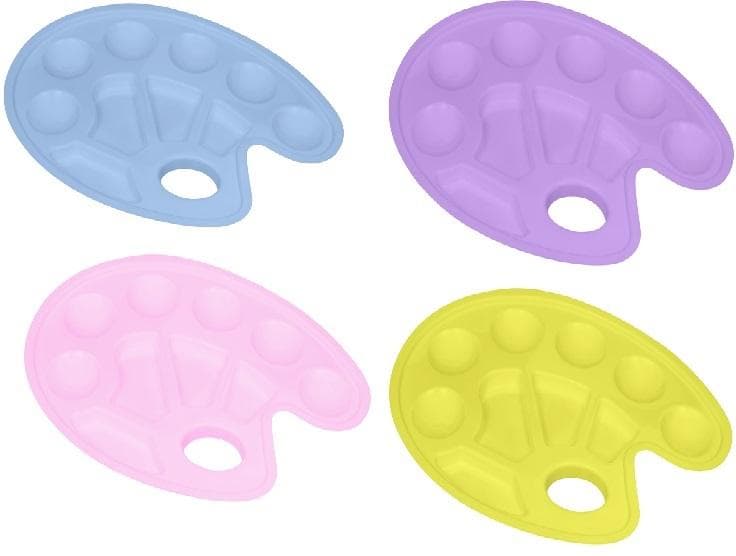 Pastelowa paletka do mieszania farb