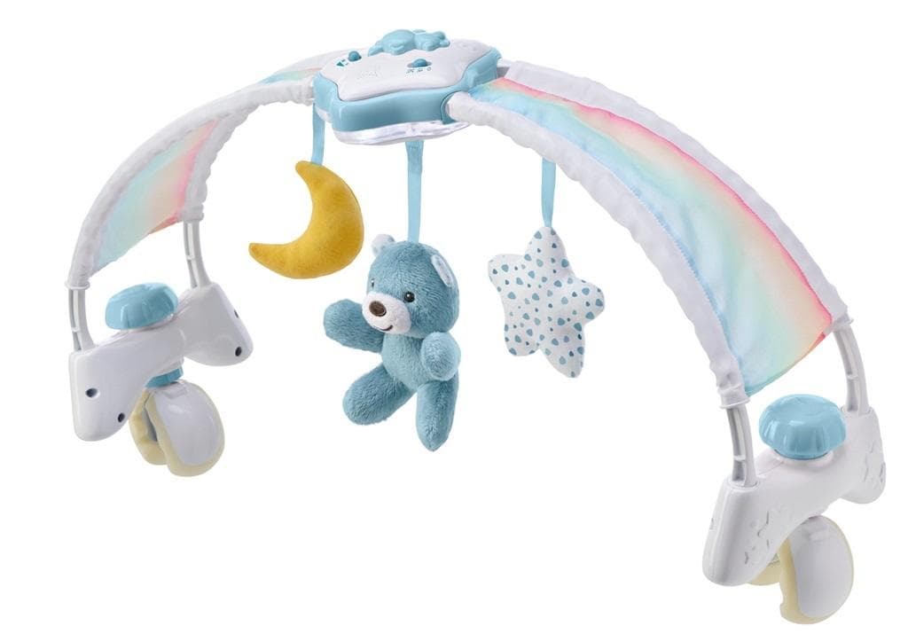 Panel na łóżeczko z projektorem Rainbow Sky niebieski