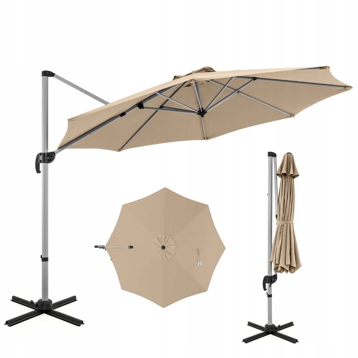 Parasol ogrodowy okrągły Comfort 3 m