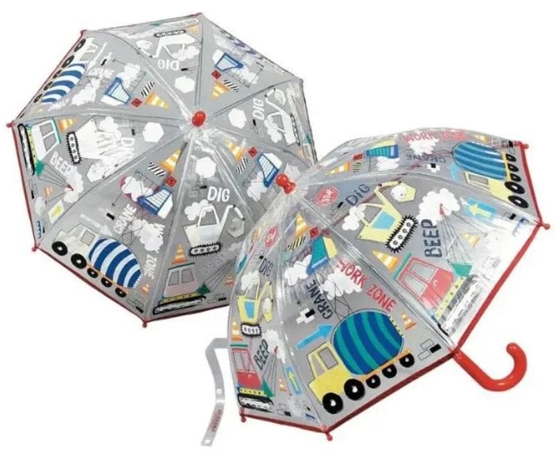 Parasolka dziecięca zmieniająca kolory Motyw Budowa