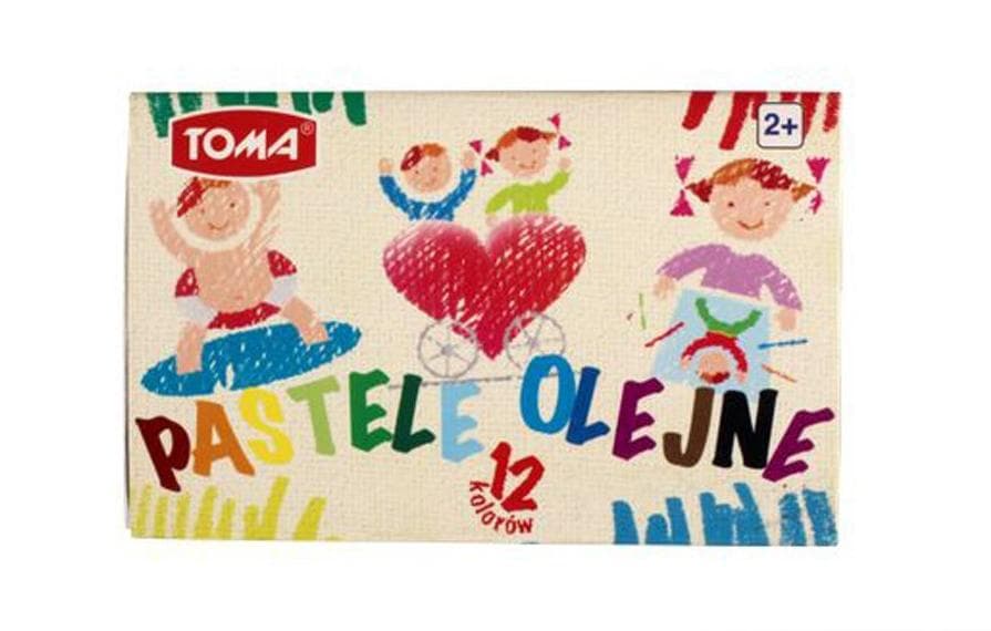 Pastele olejne 12 kolorów do rysowania i malowania