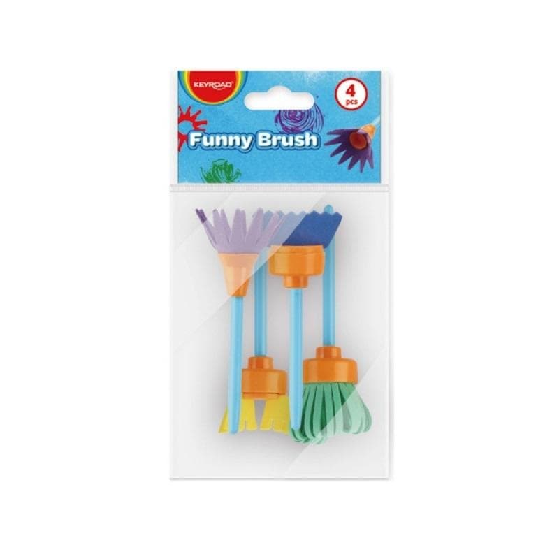 Zestaw pędzli kreatywnych dla dzieci 4 sztuki