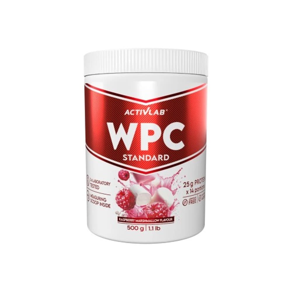 Pianka proteinowa WPC o smaku malinowym 500 g