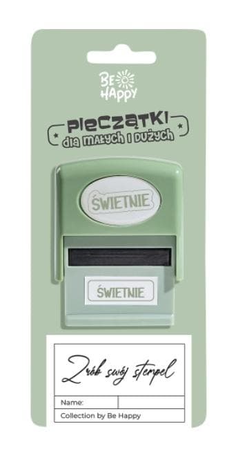 Pieczątka dla dzieci z napisem Świetnie do oceniania