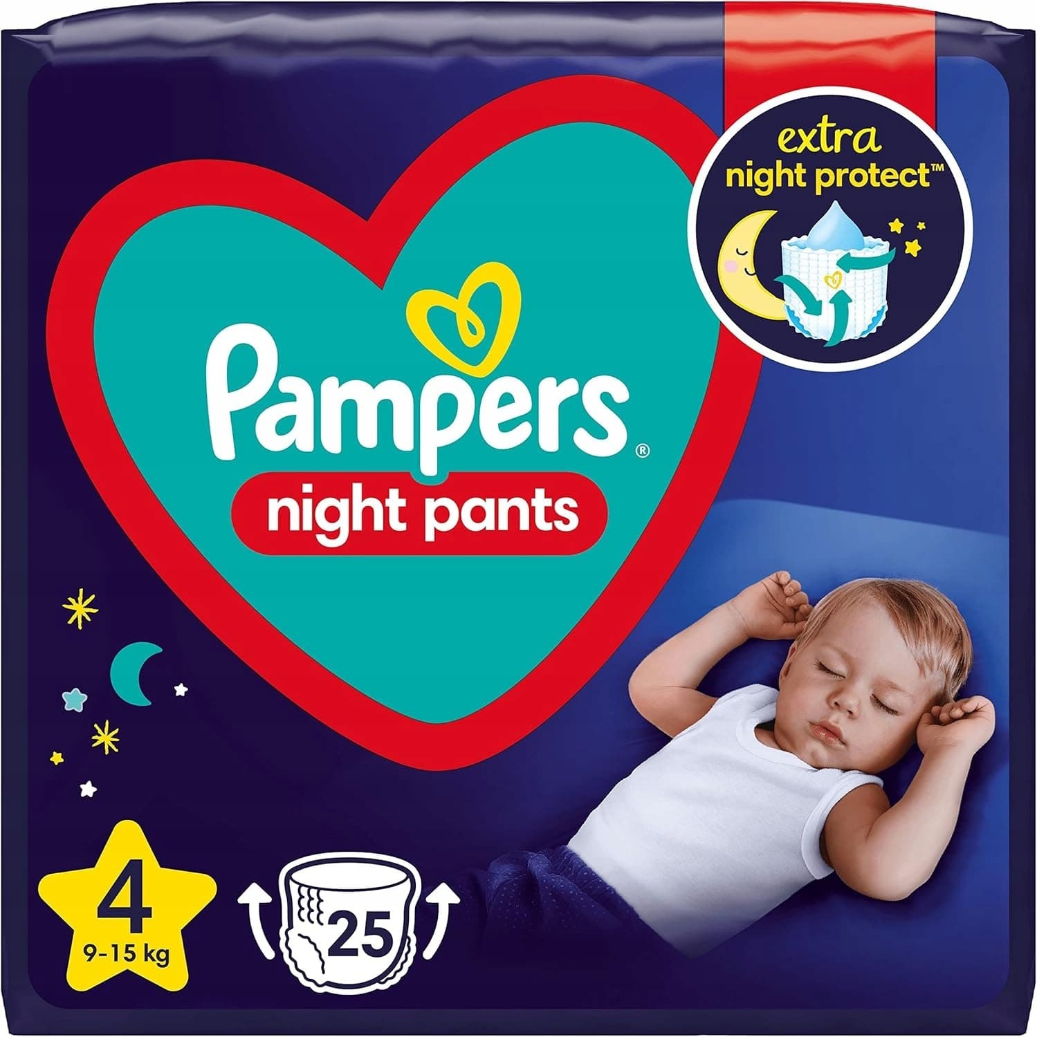 Pieluchomajtki Pampers Pants Night Rozmiar 4