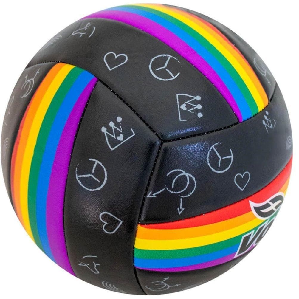 Piłka siatkowa tęczowa kolorowa rekreacyjna