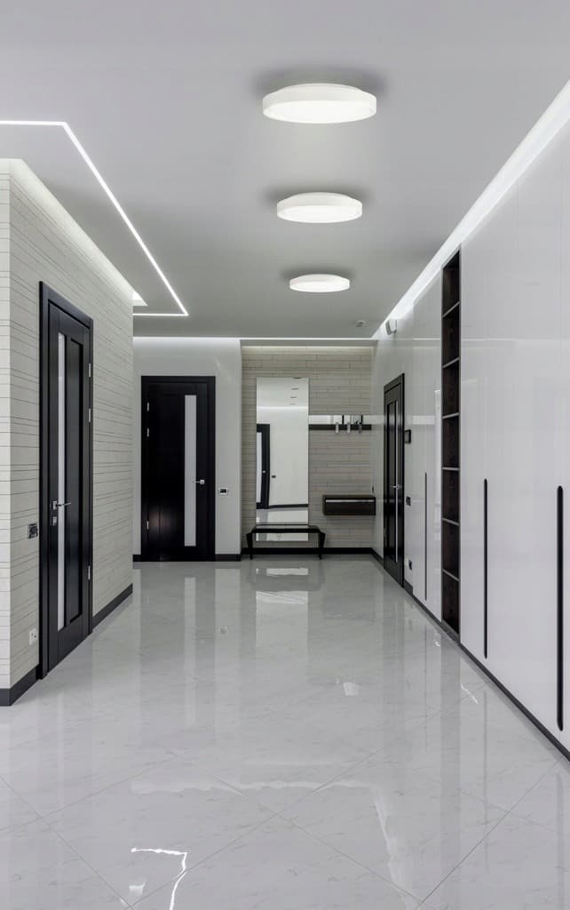 Plafon LED Merkury 22W Biały z czujnikiem mikrofalowym