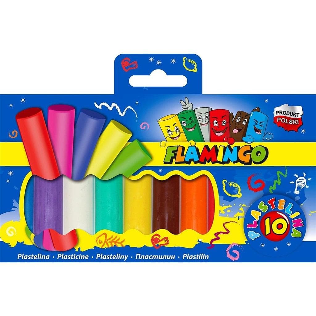 Plastelina 10 intensywnych kolorów dla dzieci