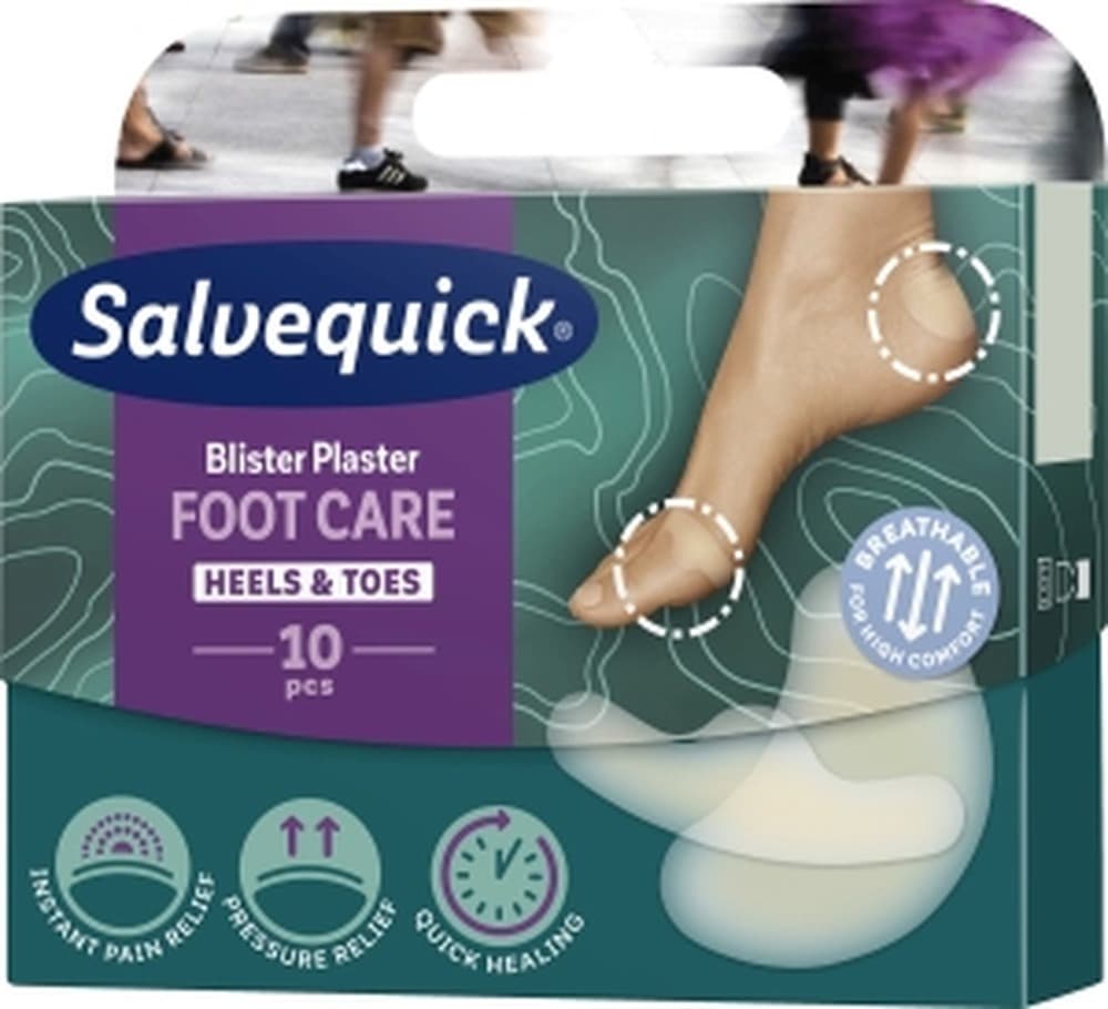 Plastry na odciski Salvequick Blister Plaster Foot Care Mix 10 sztuk