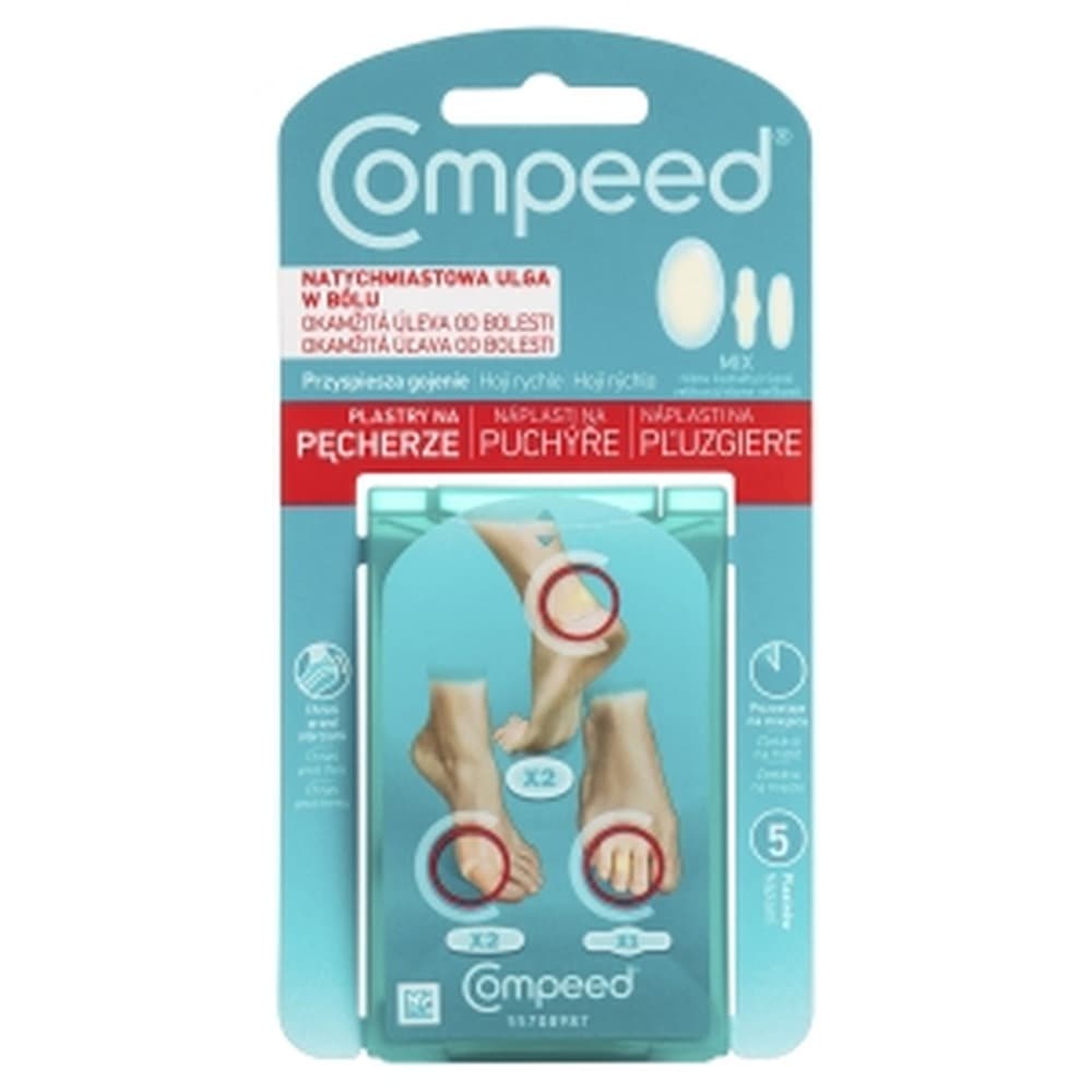 Plastry na pęcherze Compeed mix rozmiarów A5