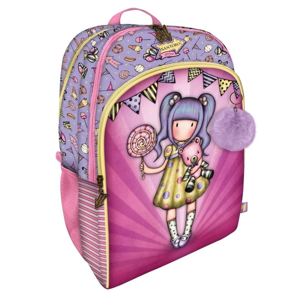 Plecak szkolny Gorjuss First Prize z pomponem 43,5 cm