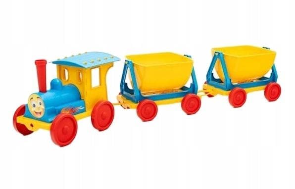 Pociąg z dwoma wagonami, mix kolorów