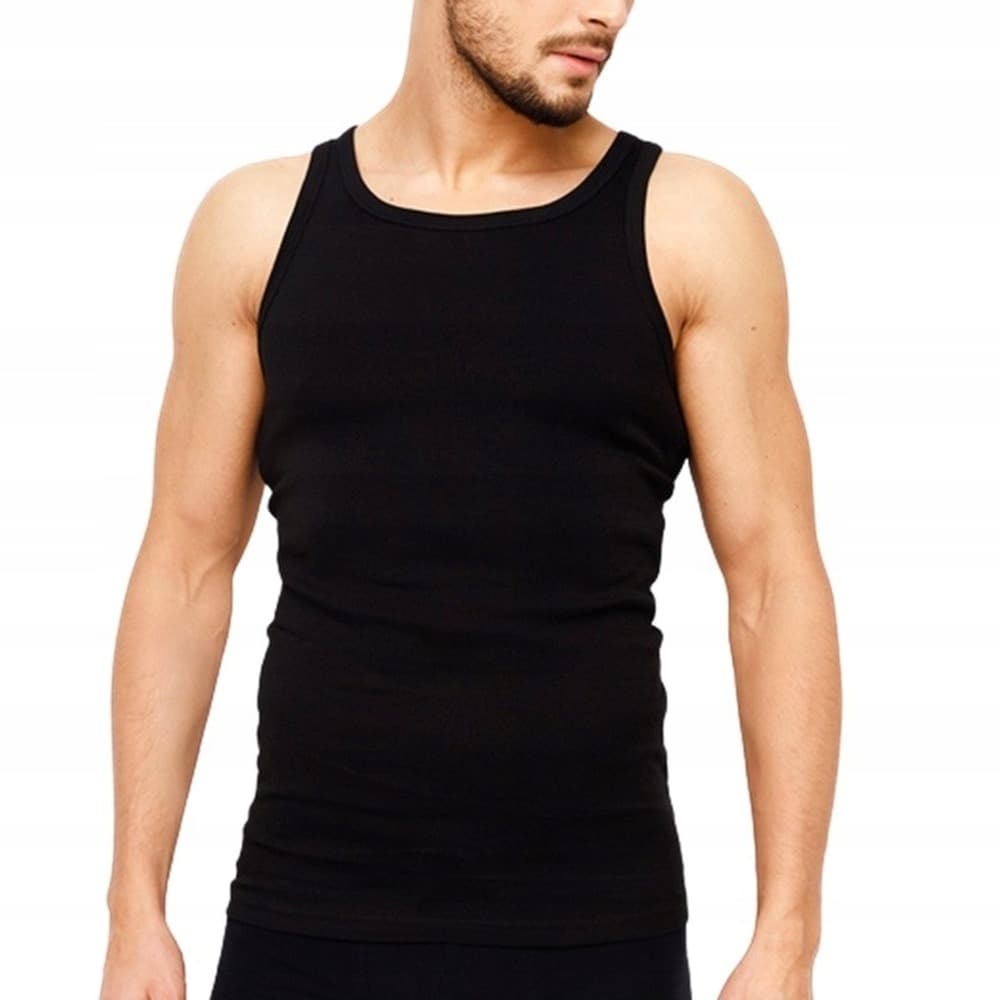 Podkoszulek męski na ramiączkach rozmiar 2XL czarny