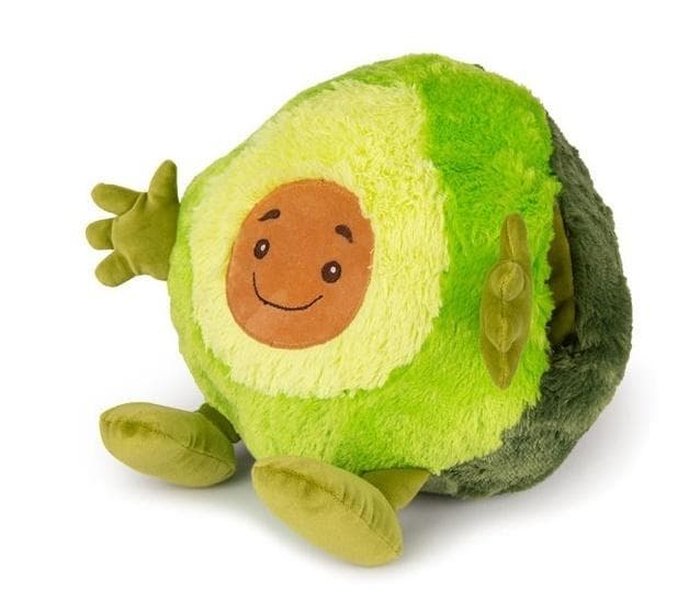 Poduszka avocado z pluszowym ogrzewaczem do dłoni