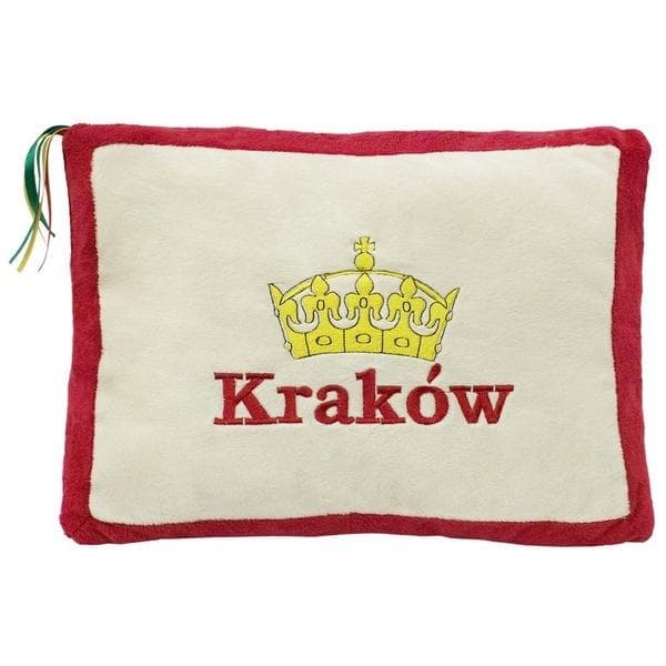 Poduszka dekoracyjna Kraków czerwona 34 x 24 cm