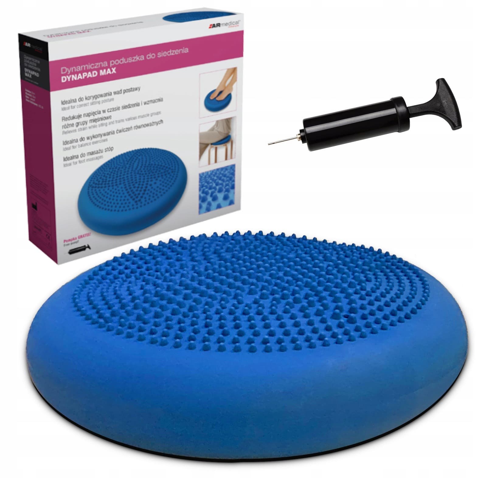 Poduszka sensomotoryczna do ćwiczeń równowagi i koordynacji