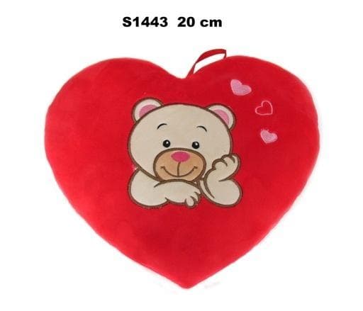 Poduszka dekoracyjna Serce Miś 20 cm