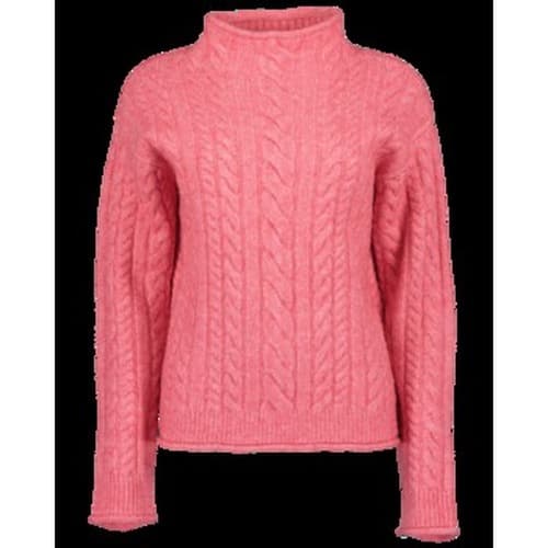 Półgolf damski z warkoczem rozmiar 40 różowy