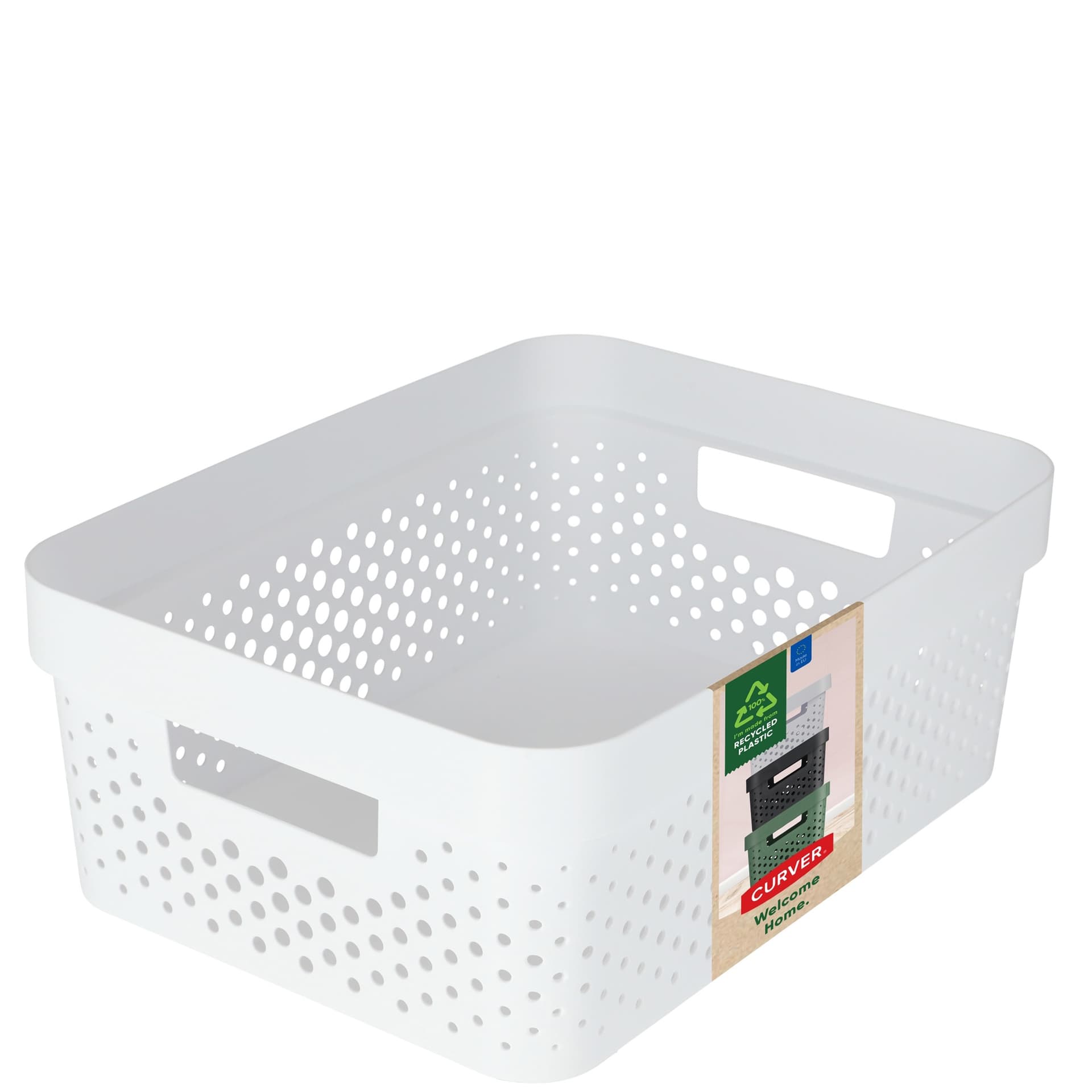 Pojemnik Recycled 11L do przechowywania biały