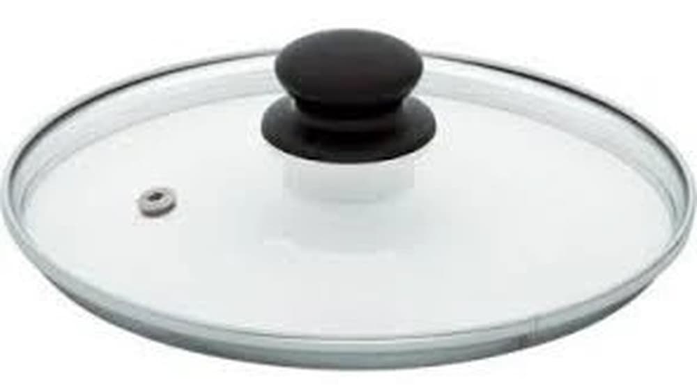 Pokrywa Szklana 28 cm Odporna na Wysokie Temperatury z Odpowietrznikiem