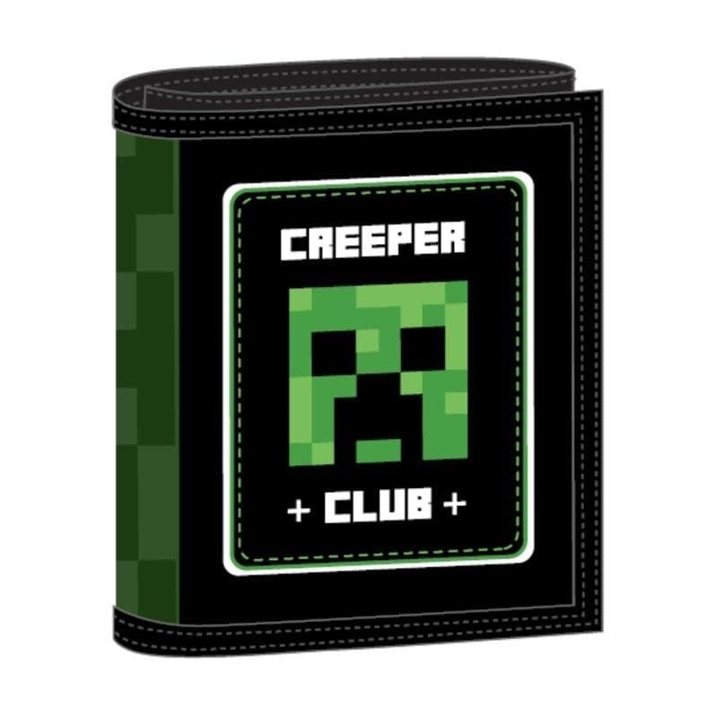 Portfel dziecięcy Minecraft składany z motywem pikseli