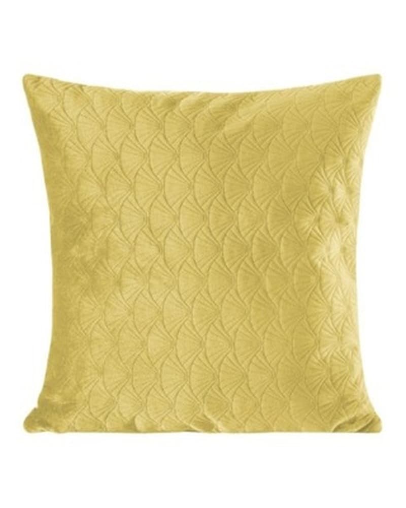 Poszewka dekoracyjna Gaja 45x45 cm musztardowa