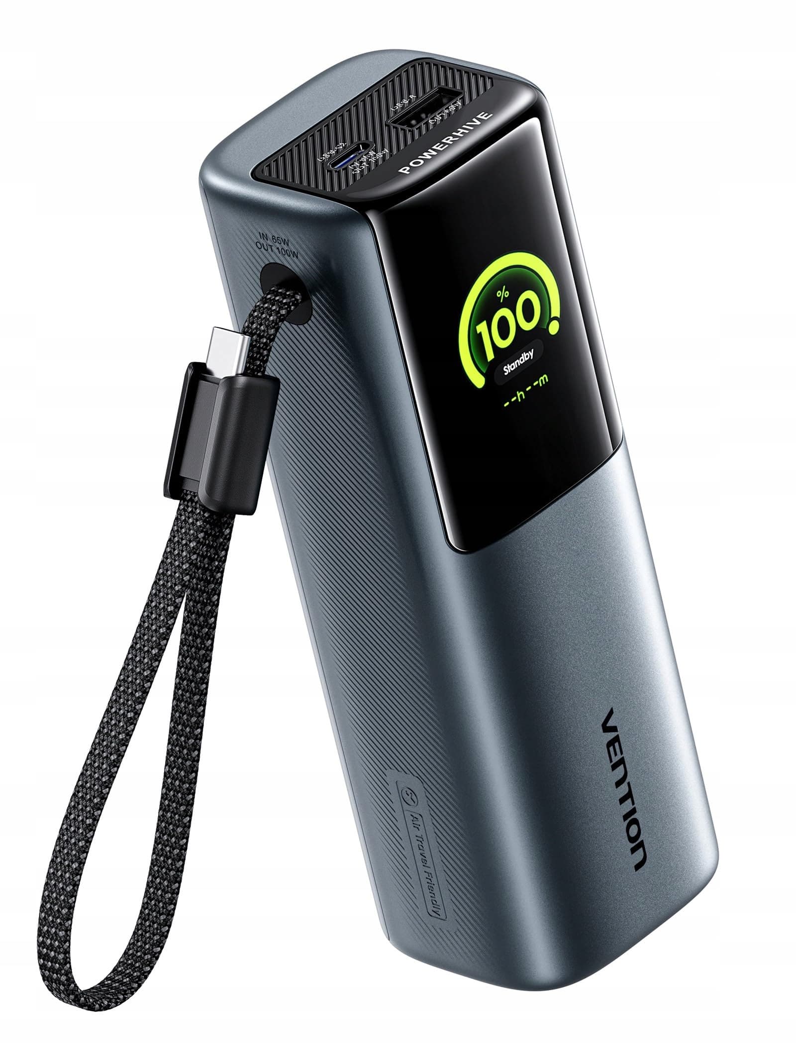 Powerbank Vention Powerhive Series 20000mAh 165W z kablem USB-C 240W