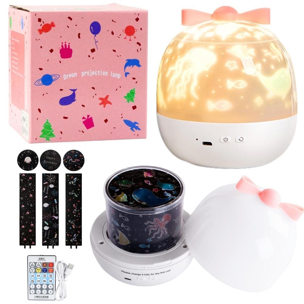 Projektor gwiazd Lampka nocna z 6 projekcjami