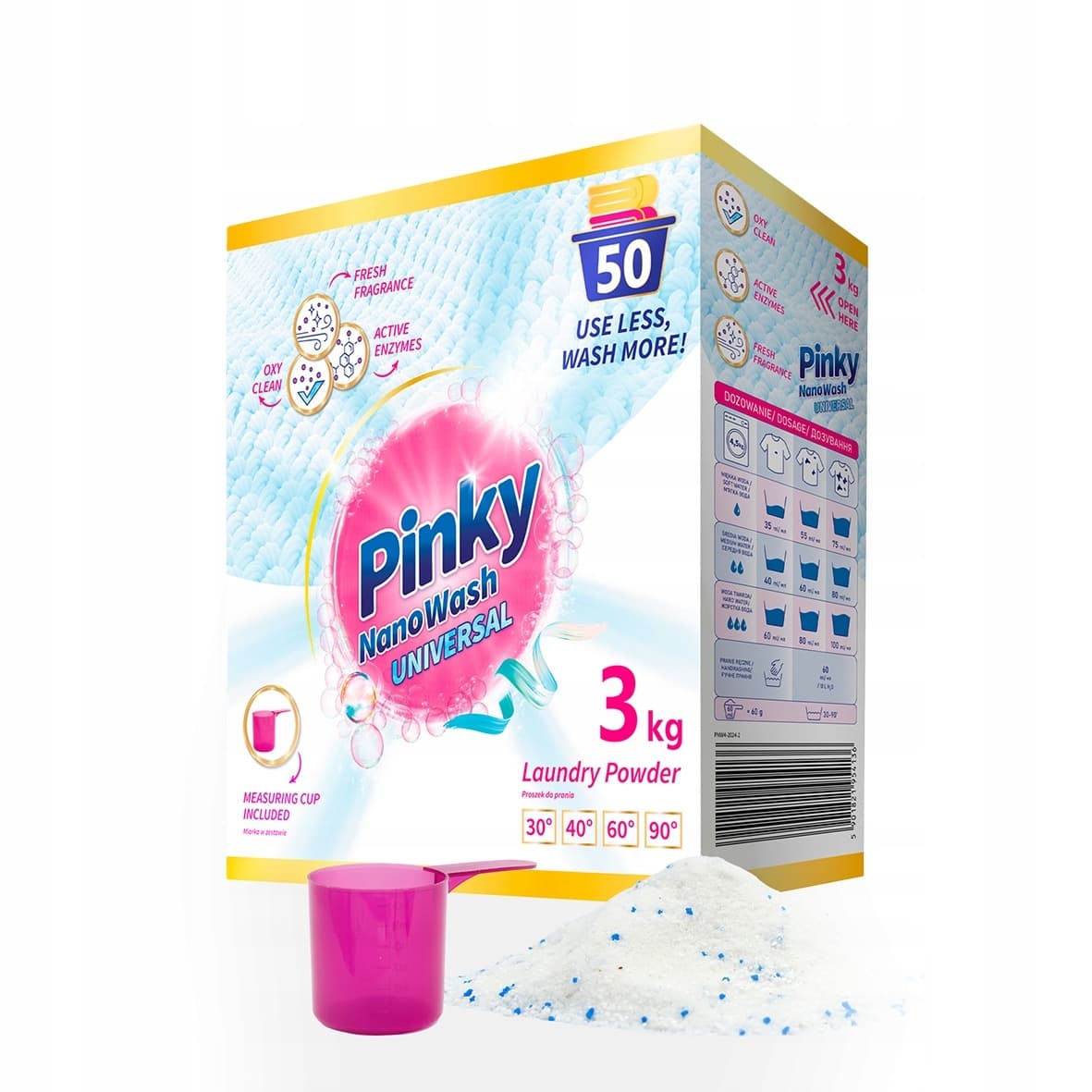 Proszek do prania uniwersalny Pinky 3 kg