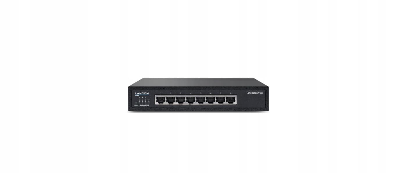 Przełącznik sieciowy LANCOM Systems GS-1108 8-portowy Gigabit Ethernet