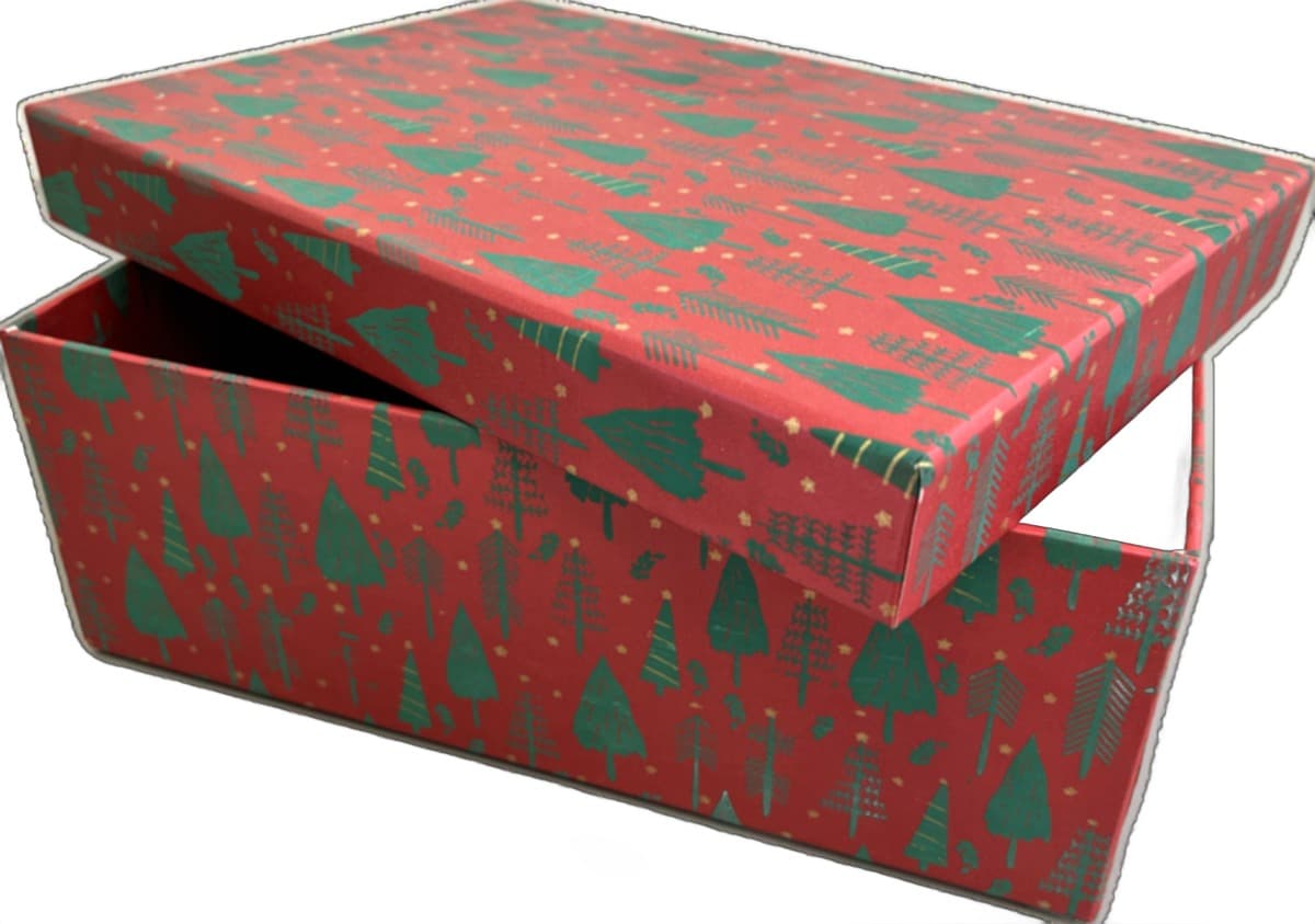 Pudełko ozdobne z motywem bożonarodzeniowym 30 x 20 x 10 cm