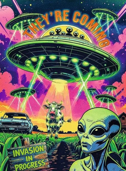 Puzzle 1000 elementów Hall of Horror UFO