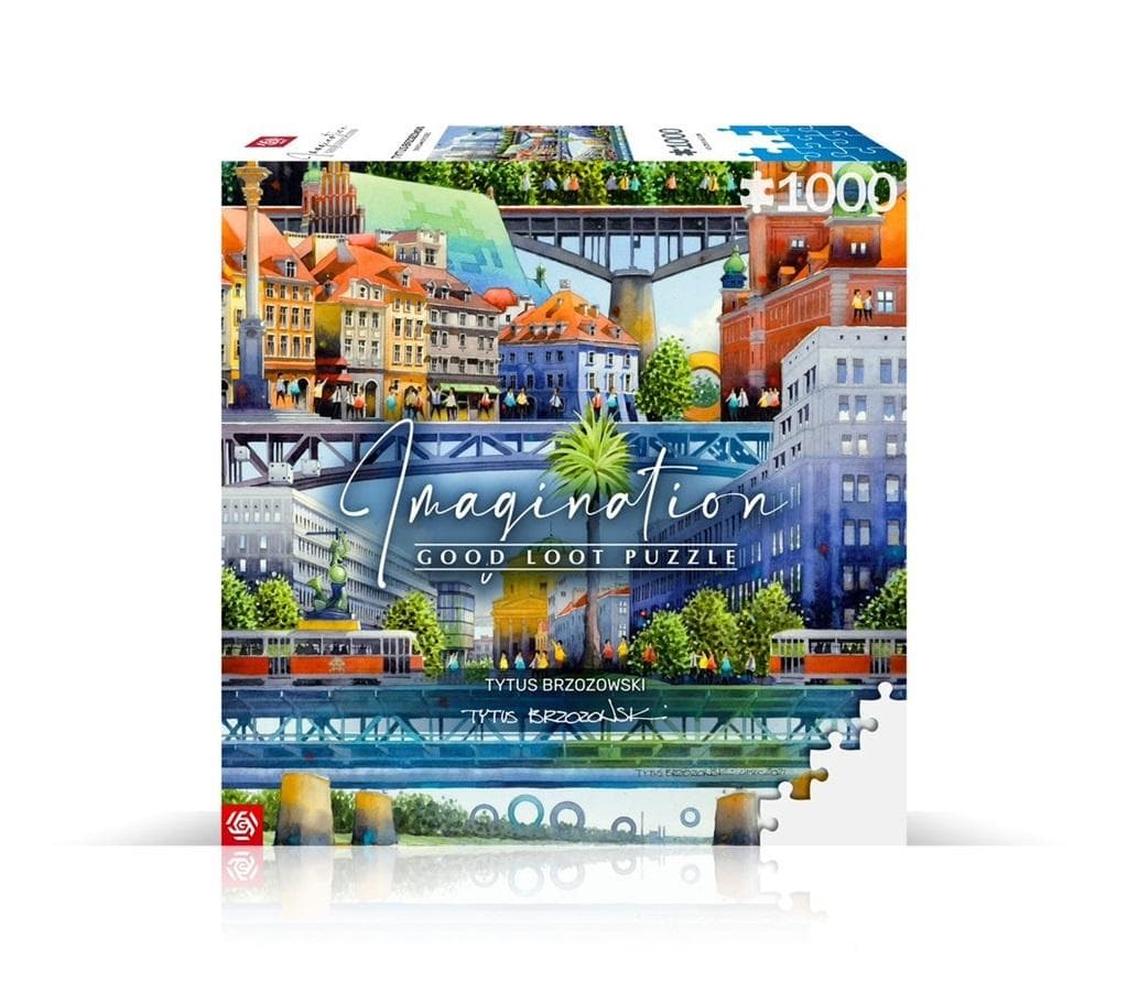 Puzzle Good Loot 1000 elementów Imagination Tytus Brzozowski Warszawskie Mosty