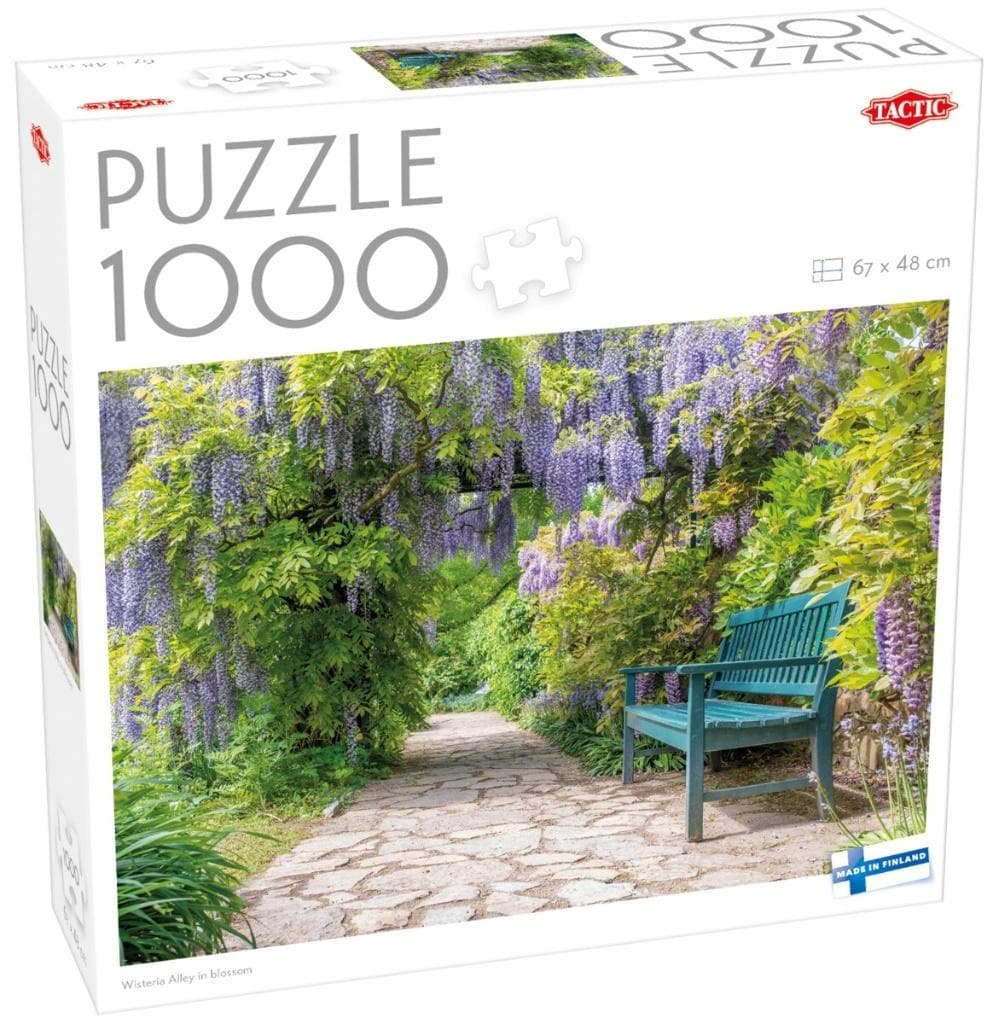 Puzzle 1000 elementów Wisteria Alley w rozkwicie