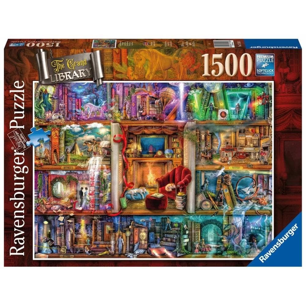 Puzzle Ravensburger Bogata biblioteka 1500 elementów