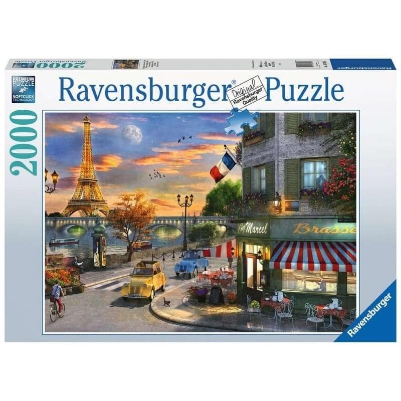 Puzzle Ravensburger Zachód słońca w Paryżu 2000 elementów