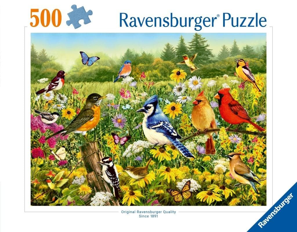 Puzzle 2D z motywem ptaków, 500 elementów