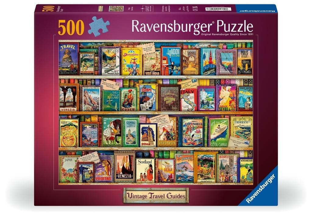 Puzzle 2D Vintage Pocztówki 500 elementów Ravensburger