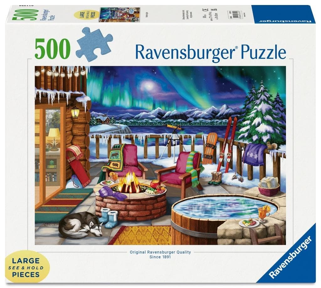 Puzzle 2D z motywem zorzy polarnej 500 elementów