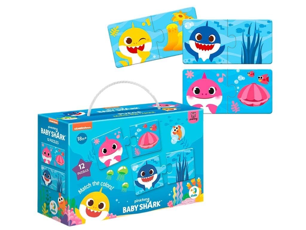 Puzzle edukacyjne Dopasuj kolory 12 elementów