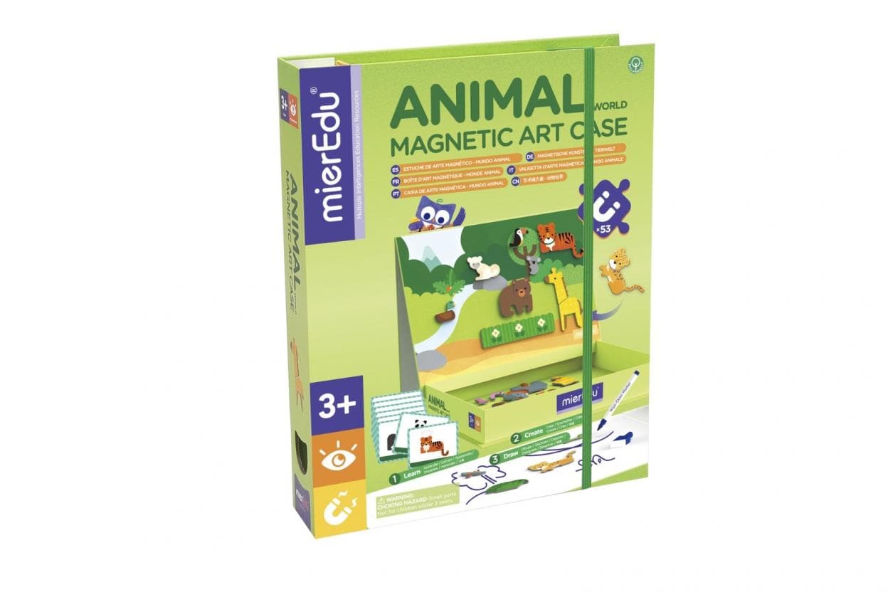 Puzzle magnetyczne Art Case - Świat zwierząt mierEdu