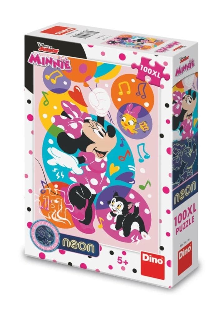 Puzzle XL świecące w ciemności Myszka Minnie 100 elementów