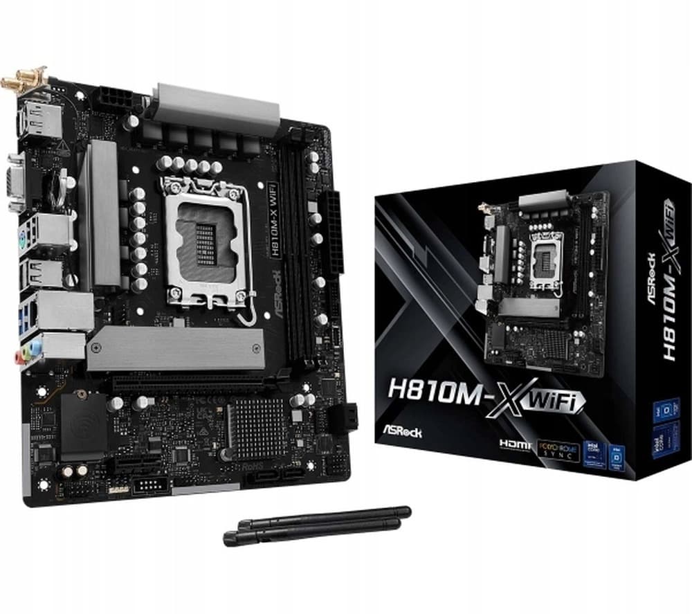 Płyta główna formatu mATX z Wi-Fi ASRock H810M-X